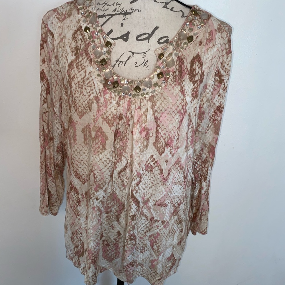 🍂Ruby Rd.Horseshoe Neck Top🍂